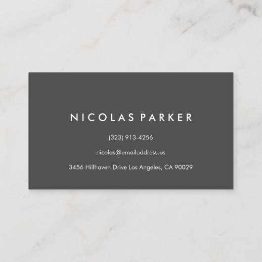 Creëer Uw eigen zwarte leder Visitekaartje (Achterkant)