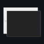 Creëer uw eigen zwarte maat gepersonaliseerd briefkaart<br><div class="desc">Maak het uniek van jou met deze Black aanpasbare sjabloon. Voeg je eigen tekst,  foto of kunstwerk toe aan creëer,  een gepersonaliseerd cadeau dat perfect is voor verjaardagen,  bruiloften,  jubilea of elke gelegenheid. Stijlvol,  veelzijdig en tijdloos in klassiek zwart.</div>