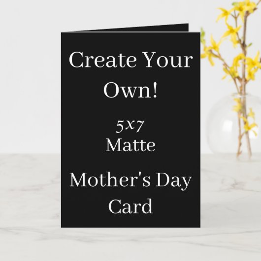 Creëer Uw eigen zwarte Moederdag Kaart (Gele Bloem)