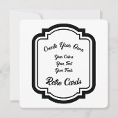 Creëer Uw eigen zwarte retro-stijloverzicht Feestdagenkaart (Voorkant)