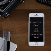 Creëer Uw eigen zwarte Vaderdag Kaart