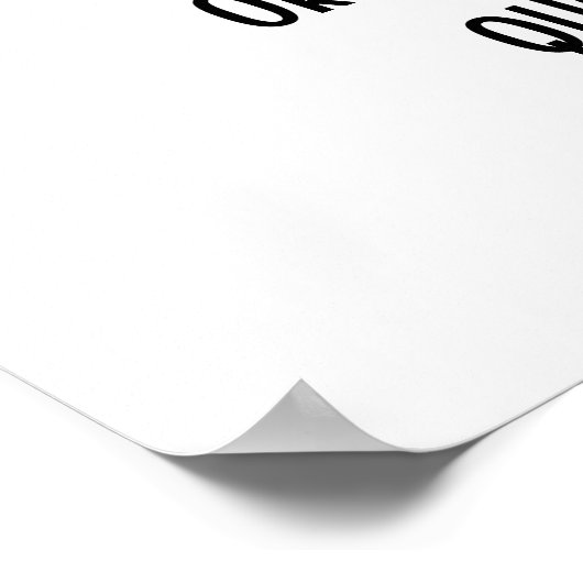 Creëer Uw eigen zwarte witte Inspirerend prijsopga Poster (Hoek)