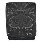 Creëer Uw eigen zwarte wonderbaarlijke achtergrond Rugtassen (Voorkant)