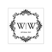 Creëer Uw Elegant Lijst Monogram Rubberstempel (Afrduk)