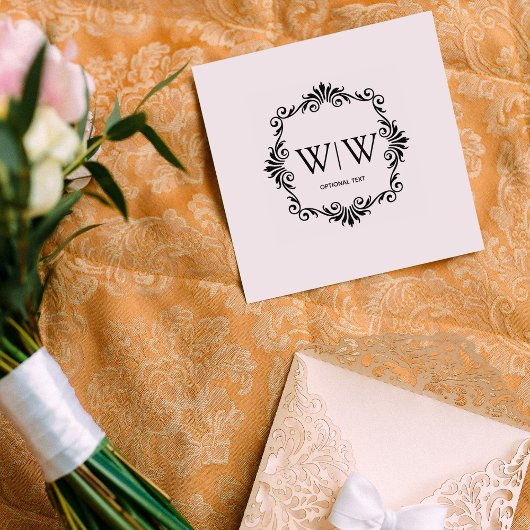 Creëer Uw Elegant Lijst Monogram Rubberstempel