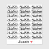 Creëer Uw Elegant Persoonlijke Manuscript - Naam Sticker (Vel)