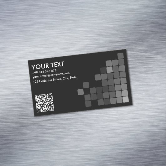 Creëer Uw Elegant Professional QR Code Busin Magnetisch Visitekaartje (Voorbeeld)
