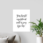 Creëer Uw Elegant Script Calligrafie Quote Poster