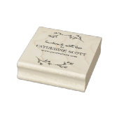 Creëer Uw Elegante Handgemaakte Naam Rubber Stamp Rubberstempel (Stempel)