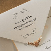 Creëer Uw Elegante Handgemaakte Naam Rubber Stamp Rubberstempel