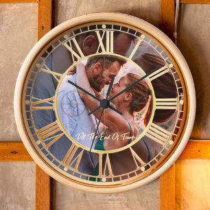 Creëer uw elegante moderne cadeau foto wandklok