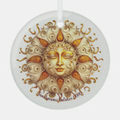 Creëer Uw Elegante Steampunk Zon Glas Ornament (Voorkant)