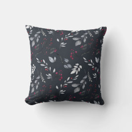 Creëer Uw Elegante Zwarte & Rode Holly Kussen