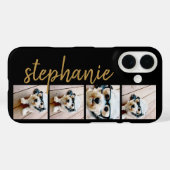 Creëer Uw Ewn 4 Foto Collage - Script Name Case-Mate iPhone Case (Achterkant (horizontaal))
