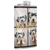 Creëer Uw Ewn 4 Foto Collage - Script Name Heupfles (Rechts)