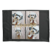 Creëer Uw Ewn 4 Foto Collage - Script Name Kussensloop (Voorkant)