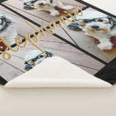 Creëer Uw Ewn 4 Foto Collage - Script Name Sherpa Deken (3/4)