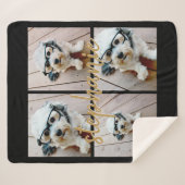 Creëer Uw Ewn 4 Foto Collage - Script Name Sherpa Deken (Voorkant (horizontaal))