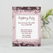 Creëer Uw Ewn Birthday Party Uitnodiging (Staand voorkant)