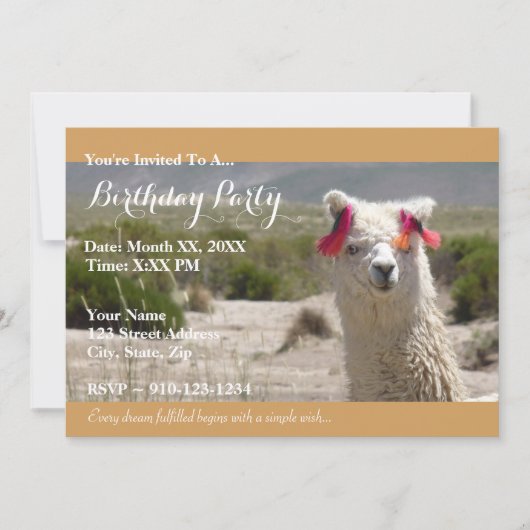 Creëer Uw Ewn Birthday Party Uitnodiging (Voorkant)