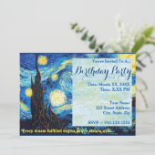 Creëer Uw Ewn Birthday Party Uitnodiging (Staand voorkant)