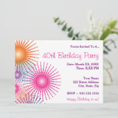 Creëer Uw Ewn Birthday Party Uitnodiging (Staand voorkant)