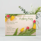 Creëer Uw Ewn Birthday Party Uitnodiging (Staand voorkant)