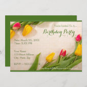 Creëer Uw Ewn Birthday Party Uitnodiging (Voorkant / Achterkant)