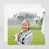 Creëer Uw Ewn Happy Birthday om te golfer (Voorkant / Achterkant)