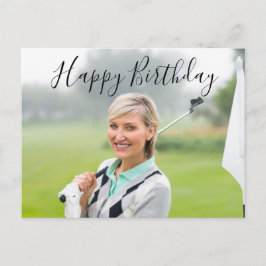 Creëer Uw Ewn Happy Birthday om te golfer Briefkaart