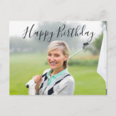 Creëer Uw Ewn Happy Birthday om te golfer Briefkaart (Voorkant)