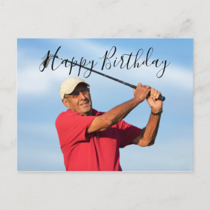 Creëer Uw Ewn Happy Birthday om te golfer Briefkaart
