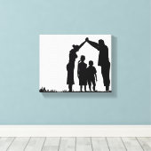 Creëer uw familiefocanvas afdrukken (Insitu (Houten vloer))