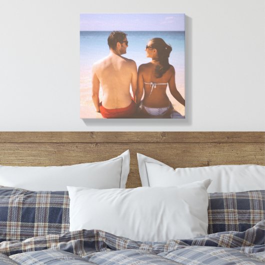 Creëer Uw familiefoto Canvas Afdruk (Insitu (Slaapkamer))