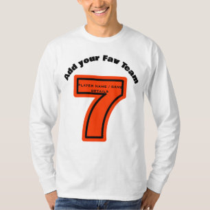 Creëer uw favoriete Team Naam 7 Football / Voetbal T-shirt