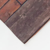 Creëer Uw foto collage Rustic Dark Wood Fleece Deken (Hoek)