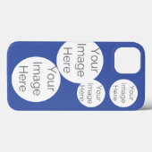 creëer uw foto telefoon geval blauw fotocollage Case-Mate iPhone case (Achterkant (horizontaal))