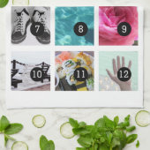 Creëer Uw fotostijl 12 afbeeldingen Theedoek (Gevouwen)