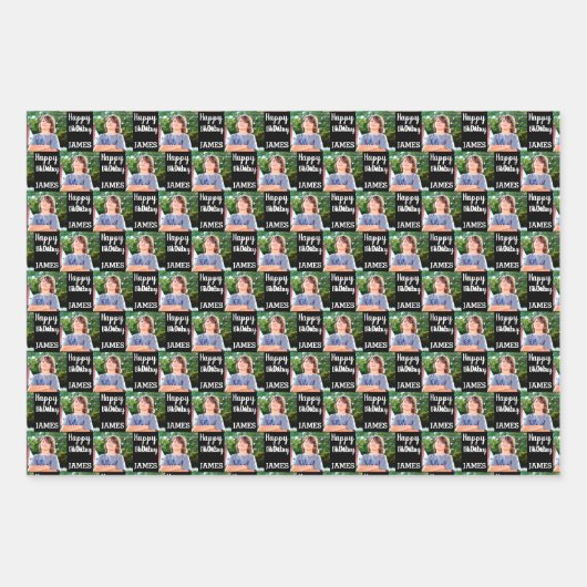 Creëer Uw geboortedag Inpakpapier Vel (Voorkant)