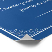 creëer uw gekleurd trouwbord of partijteken poster (Hoek)