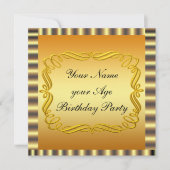 Creëer Uw gouduitnodiging Kaart (Voorkant)