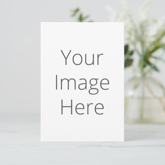 Creëer Uw handtekening: Matte 3,5 x 5 inch uitnodi Kaart (Staand voorkant)