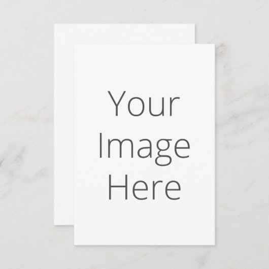 Creëer Uw handtekening: Matte 3,5 x 5 inch uitnodi Kaart (Voorkant / Achterkant)