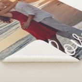 Creëer Uw Liefde Romantische Foto Sherpa Deken (3/4)