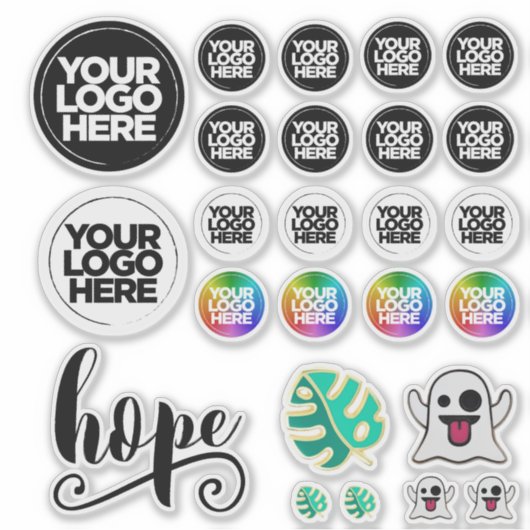 Creëer uw Logo & Afbeeldingen Duidelijke Stickers (Voorkant)