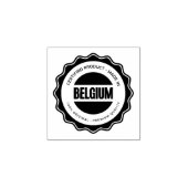 Creëer uw Logo of Afbeelding Jet Zwart Houten Hand Rubberstempel (Afrduk)