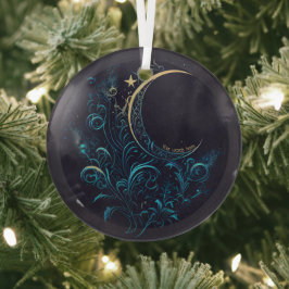 Creëer Uw magische bloeiende maan Glas Ornament