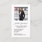 Creëer uw moderne Logo QR-codefoto elegant Visitekaartje (Voorkant)