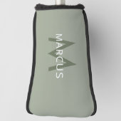 Creëer Uw Monogram Licht Groene Putter Golfheadcover (Draai 90)