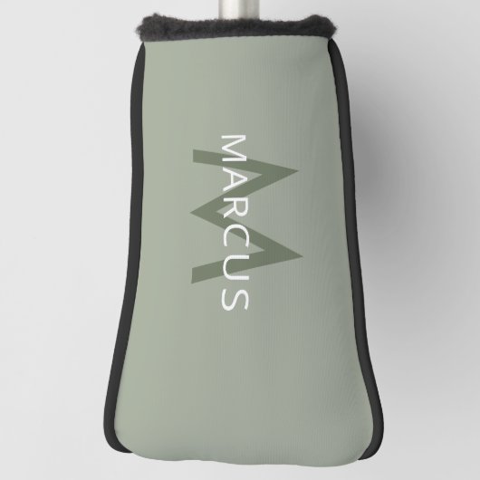 Creëer Uw Monogram Licht Groene Putter Golfheadcover (Draai 90)
